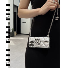 Fashion Leather Card Chain Crossbody Case