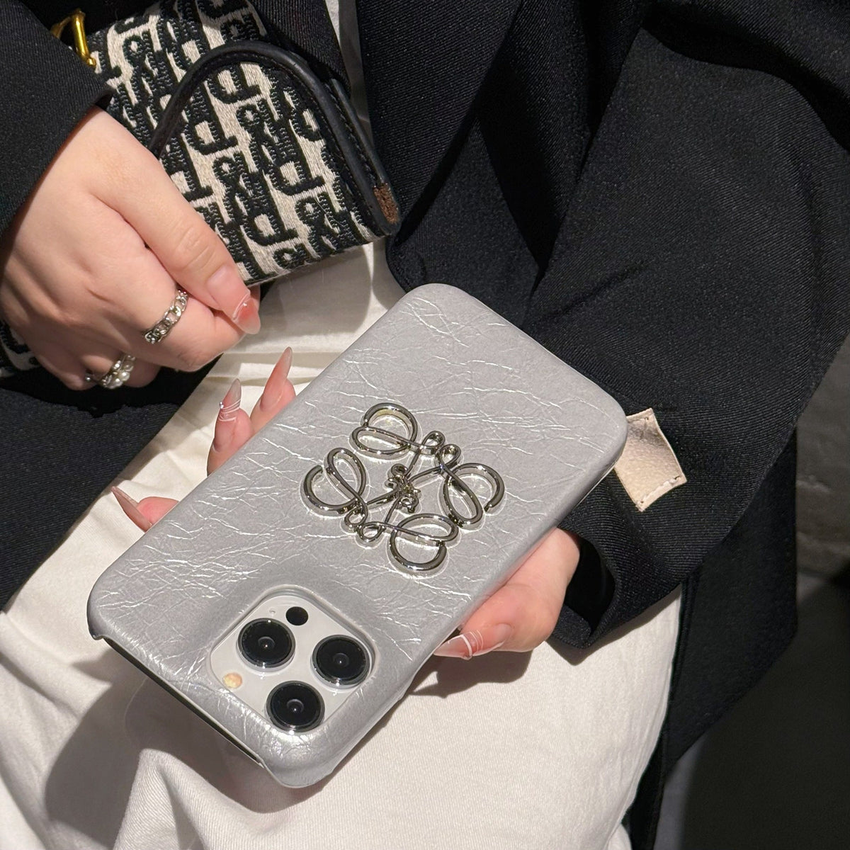 Leather Sequin Phone Case