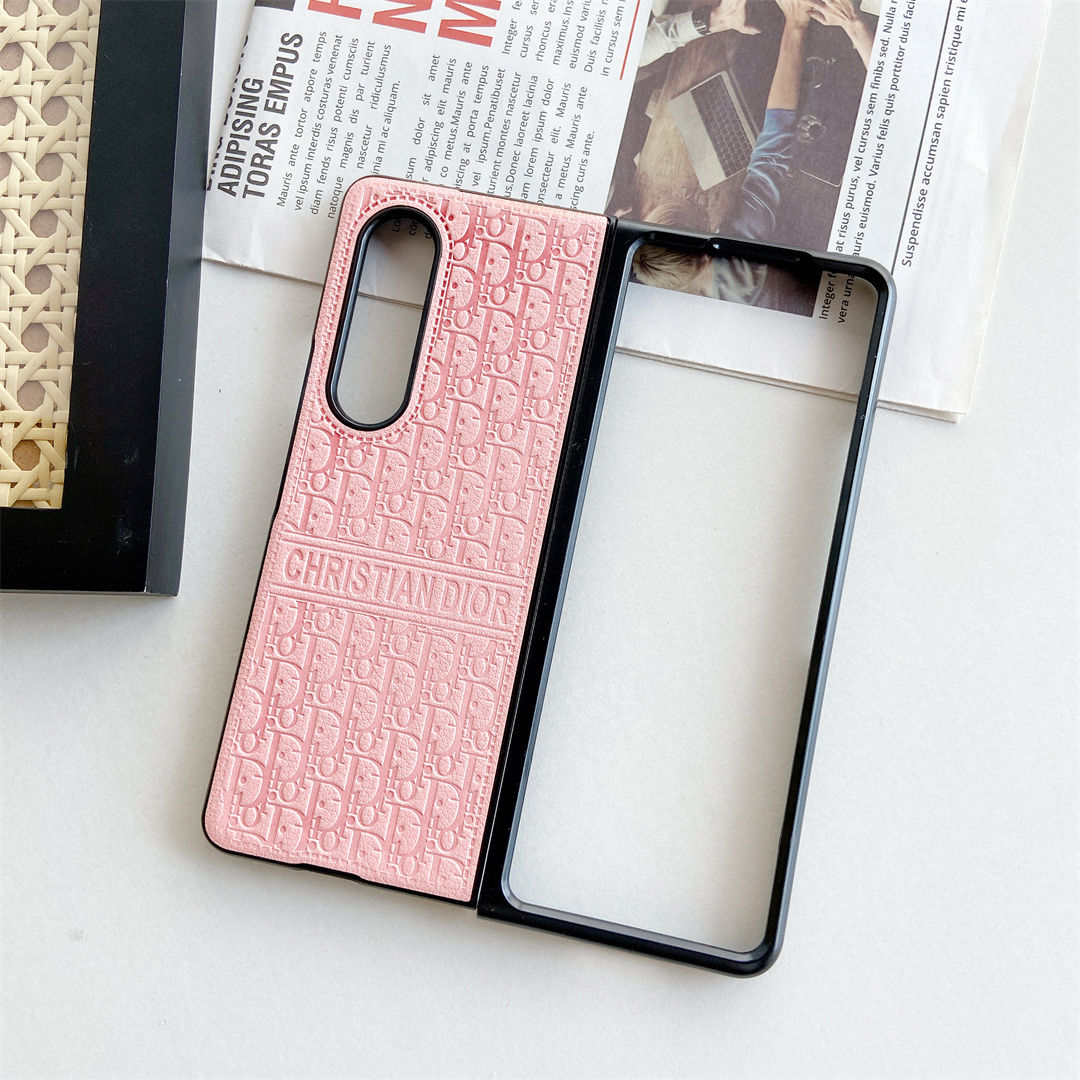 Leather Retro Embossed Fold Case