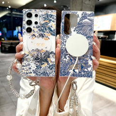 Forest Flower Magnetic Holder Samsung Case