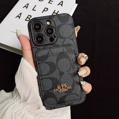 Classic Trendy Card Slot Embossed Case