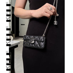 Fashion Leather Card Chain Crossbody Case