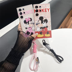 Cute Cartoon Magnetic Bracket Samsung Case