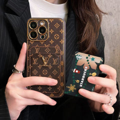 Electroplating Leather Embossed Card Case
