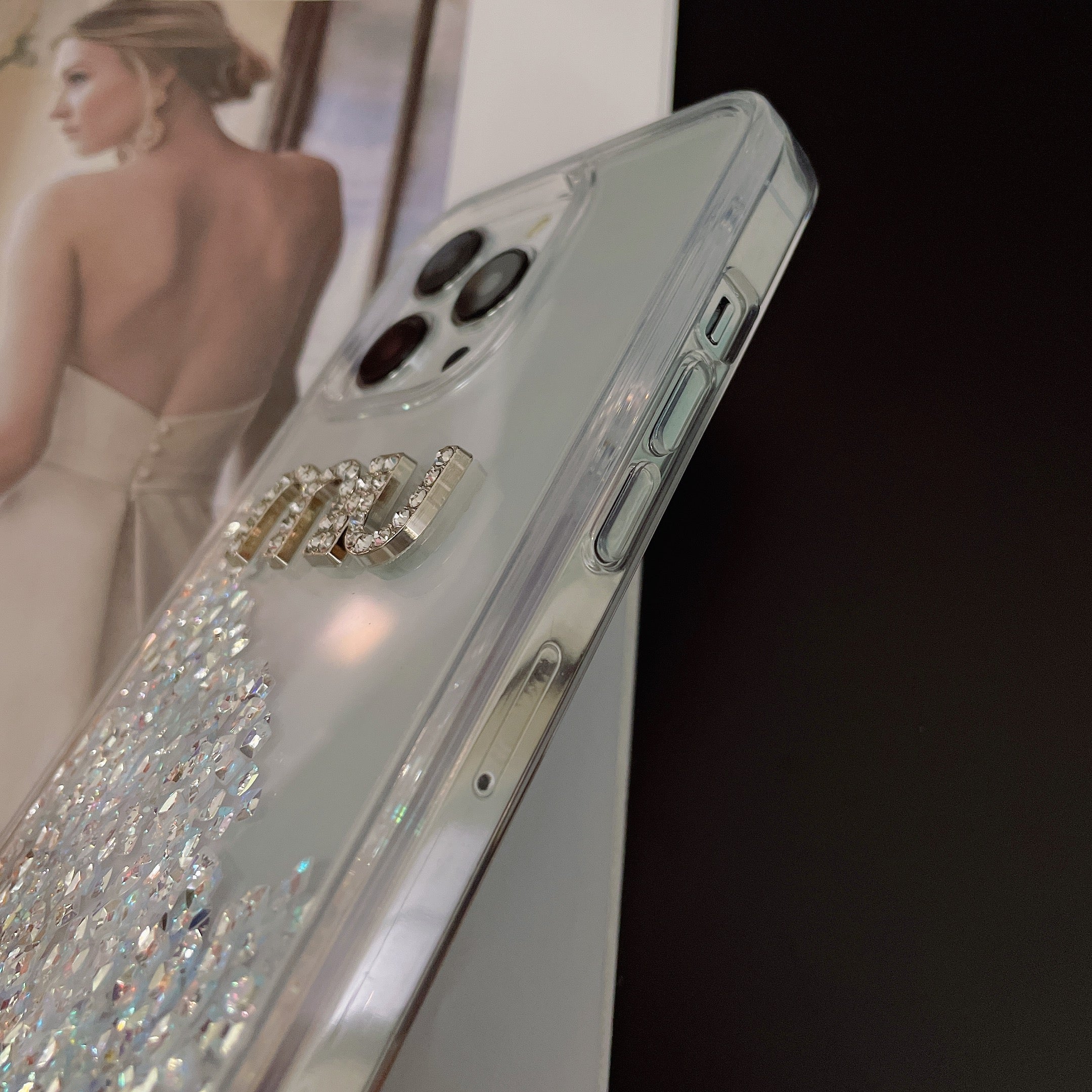 Quicksand Diamond Transparent Case