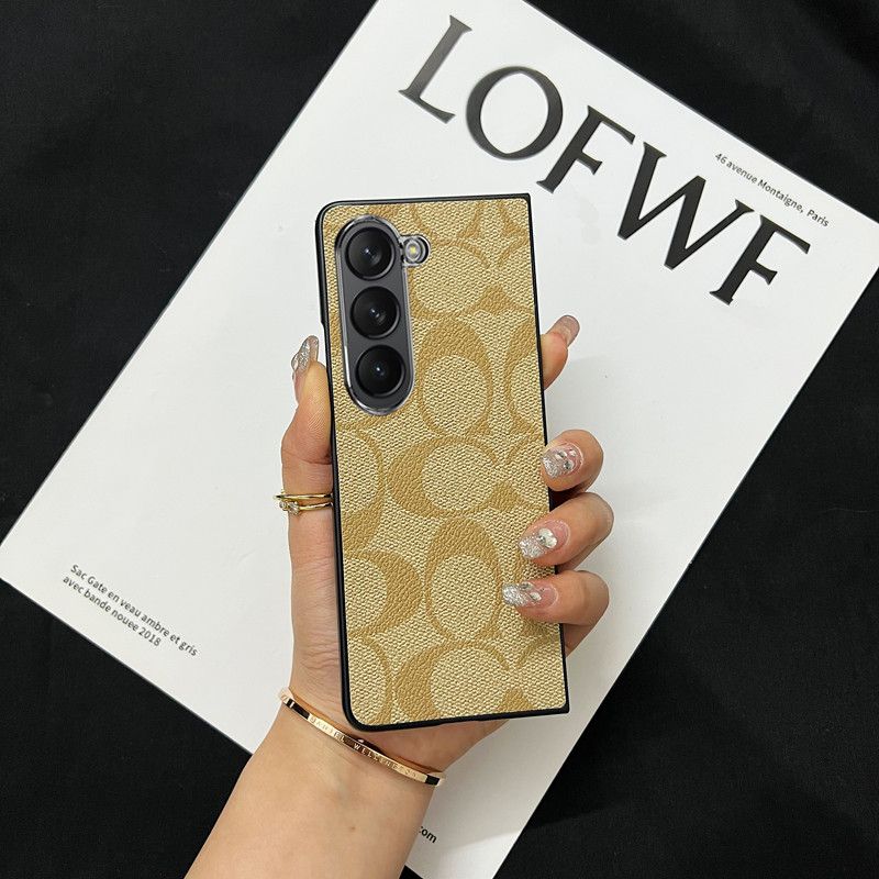 Retro Pattern Leather Fold Case
