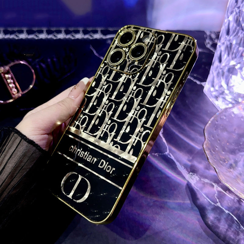 Sparkling Black Gold Full Embossed Case