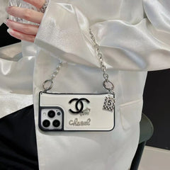 Fashion Perfume Bottle Pearl Chain Case