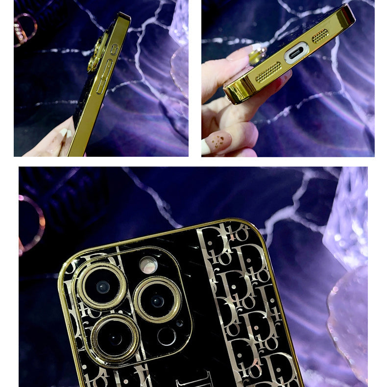 Sparkling Black Gold Full Embossed Case