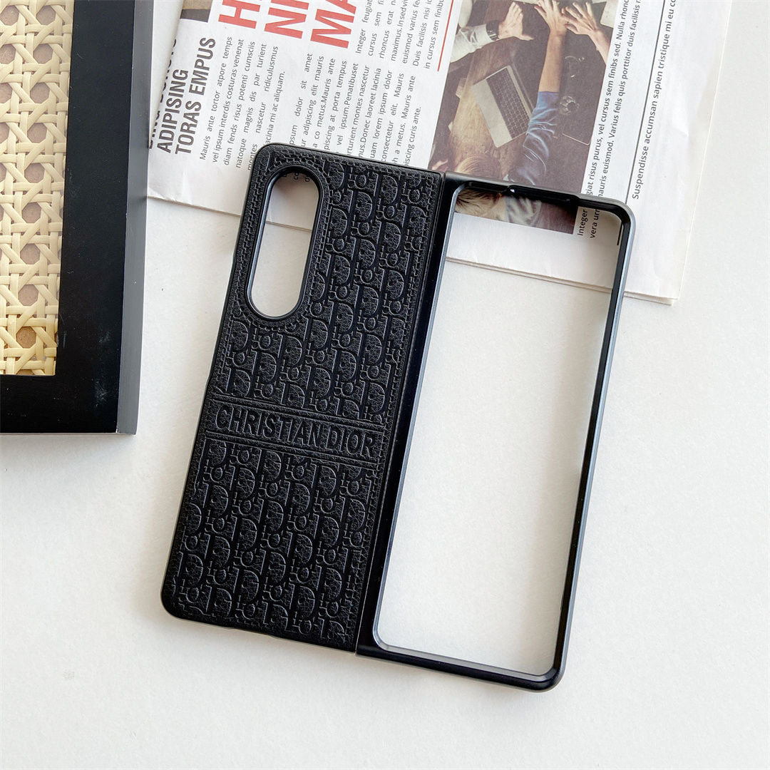 Leather Retro Embossed Fold Case