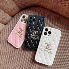 Gold-stamped Logo Soft Leather Case