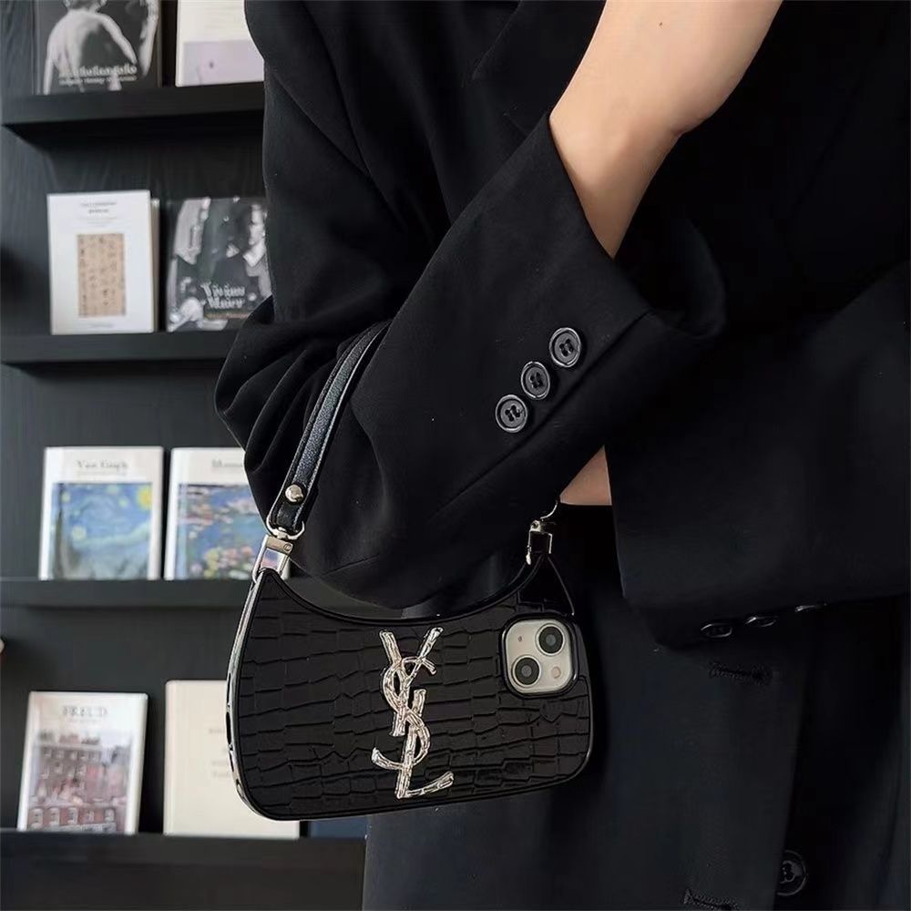 Crocodile Pattern Handbag Leather Case