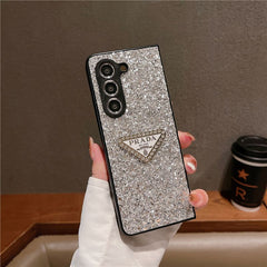 Glitter Triangle Logo Fold Case