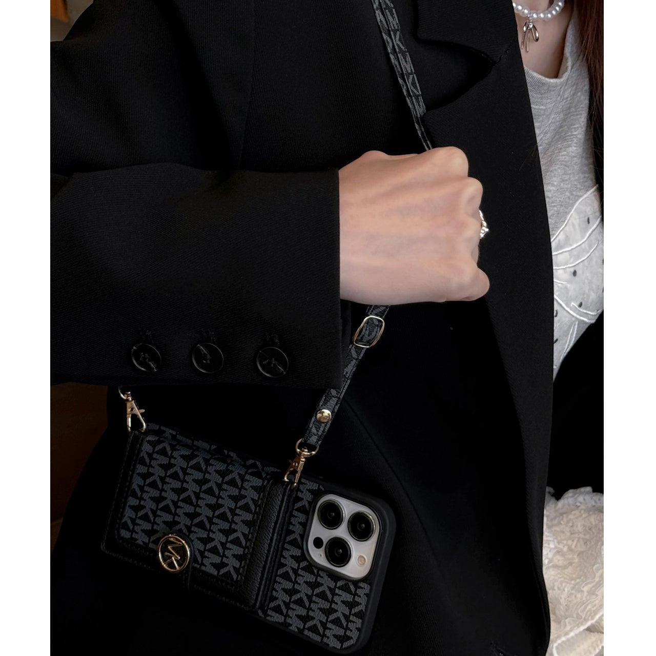 Fashion Leather Card Holder Crossbody Case