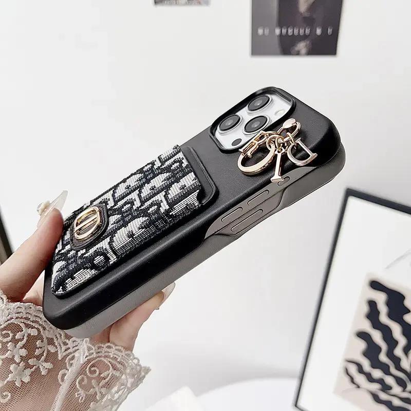 Retro Pattern Leather Canvas Card Case