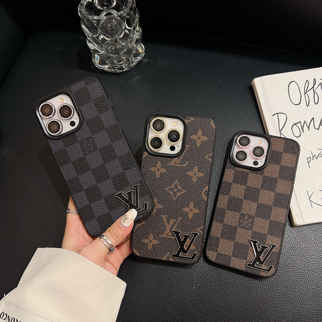 Leather Embossed Enamel Logo Case