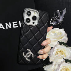 3D Leather Diamond Logo Case