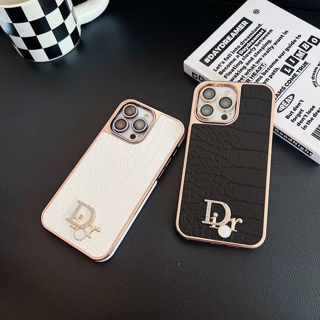 Electroplating All-inclusive Crocodile Pattern Leather Case