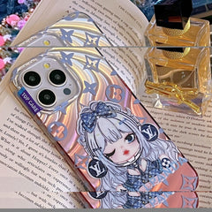 Cute Doll Embossed Case