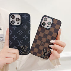 Leather Embossed Enamel Logo Case