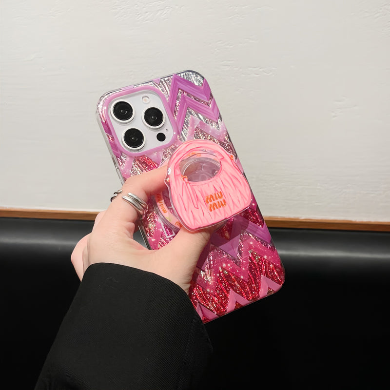 Luxury Glitter Bag Magnetic Holder Case