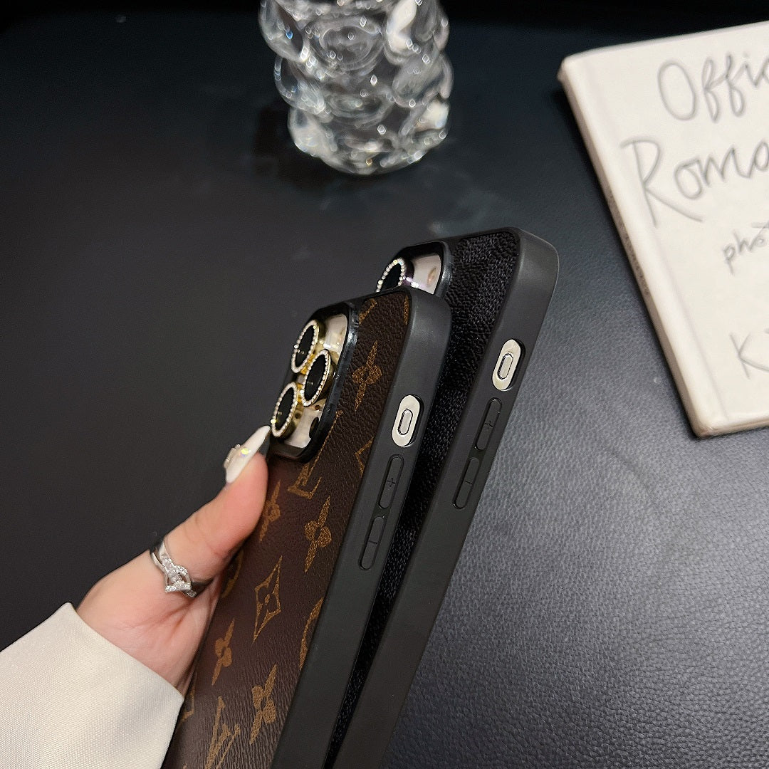 Leather Embossed Enamel Logo Case