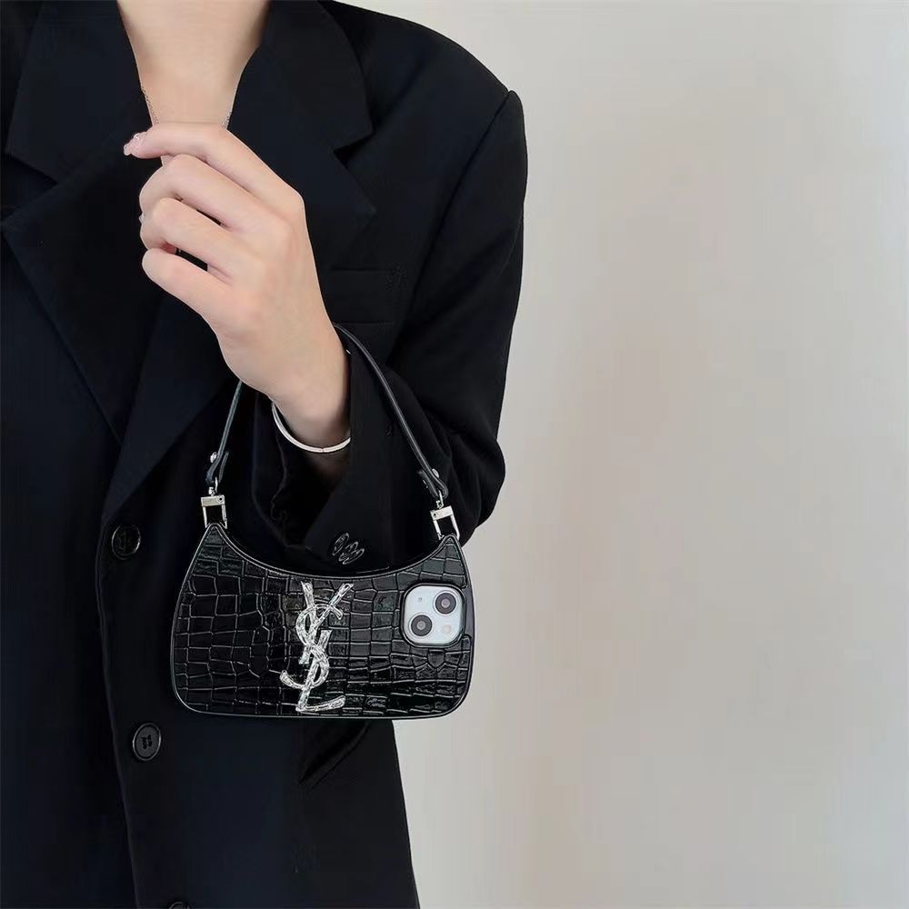 Crocodile Pattern Handbag Leather Case