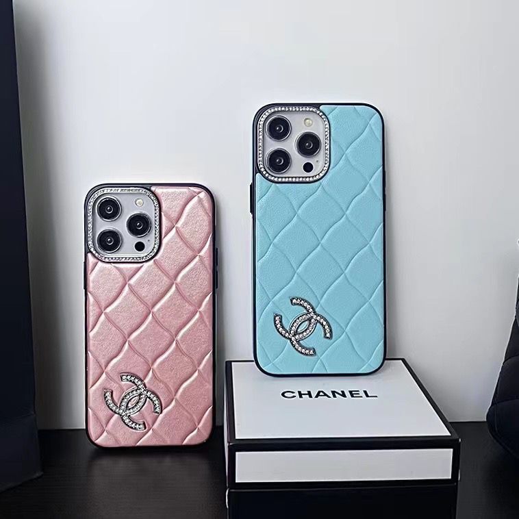 3D Leather Diamond Logo Case