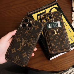 Electroplating Leather Embossed Card Case
