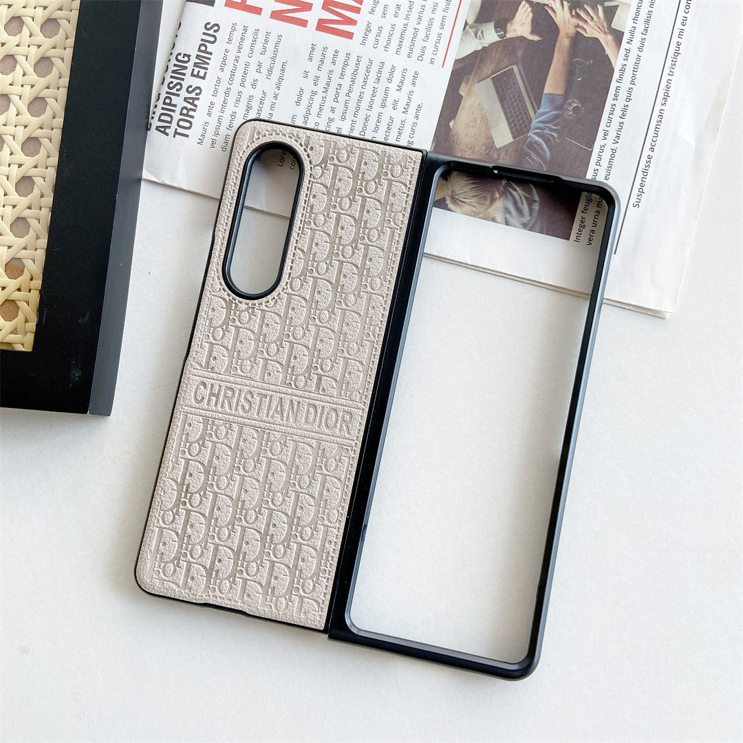 Leather Retro Embossed Fold Case