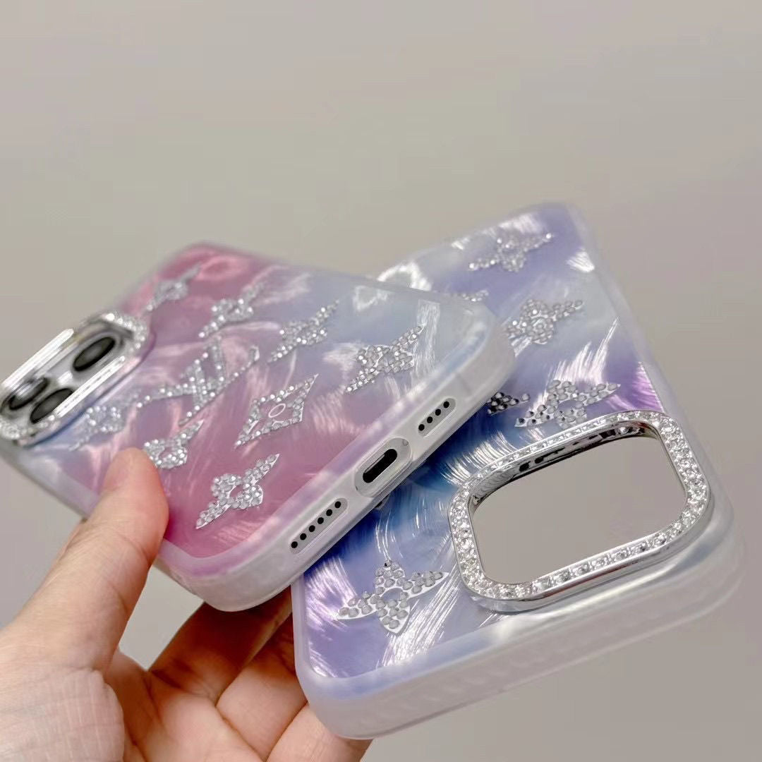 Glitter Gradient Embossed Case