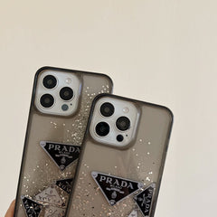 Glitter Triangle Logo Quicksand Case