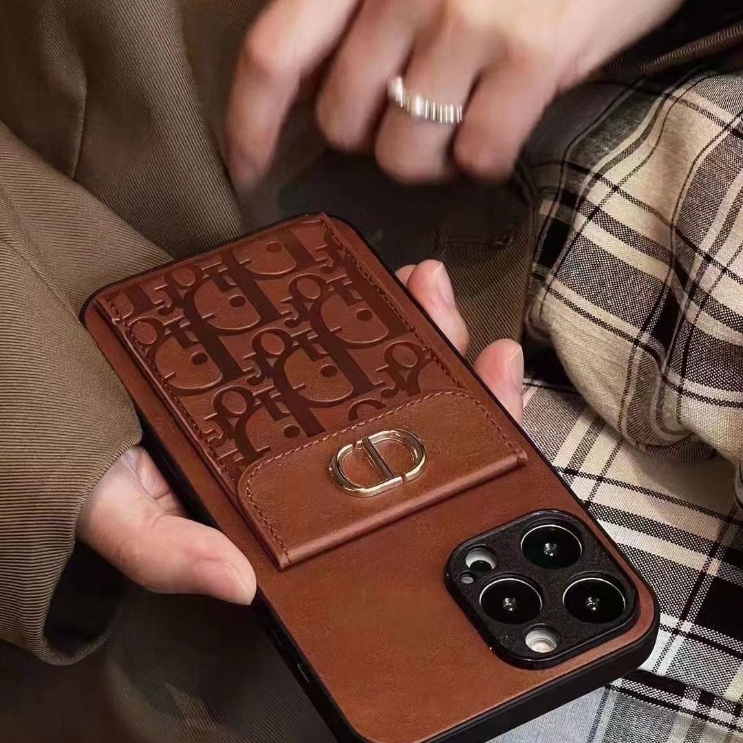 Embossed Leather Card Case