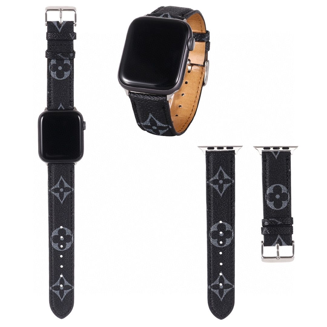 Leather Embossed Apple Watch Band