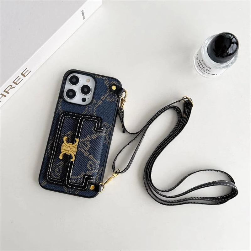 Luxurious Elegant Card Holder Crossbody Case