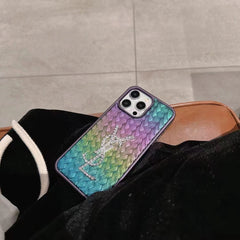 Woven laser rhinestone case