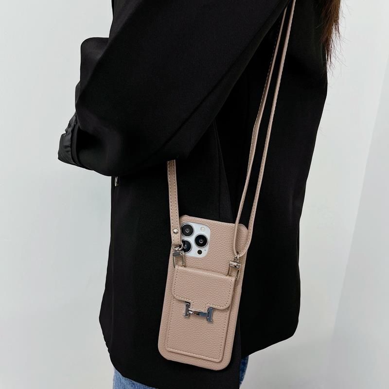 High-end Leather Crossbody Card Case
