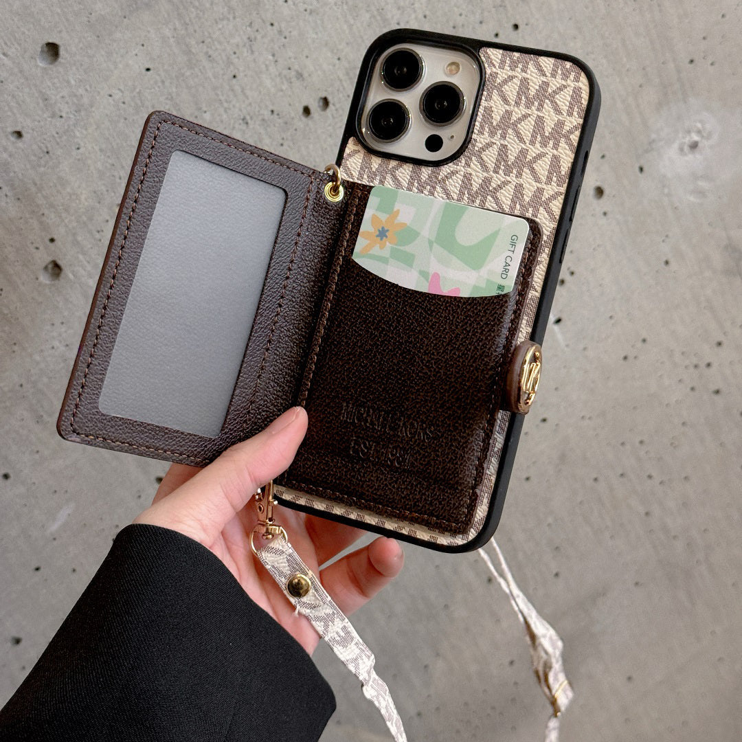 Fashion Leather Card Holder Crossbody Case
