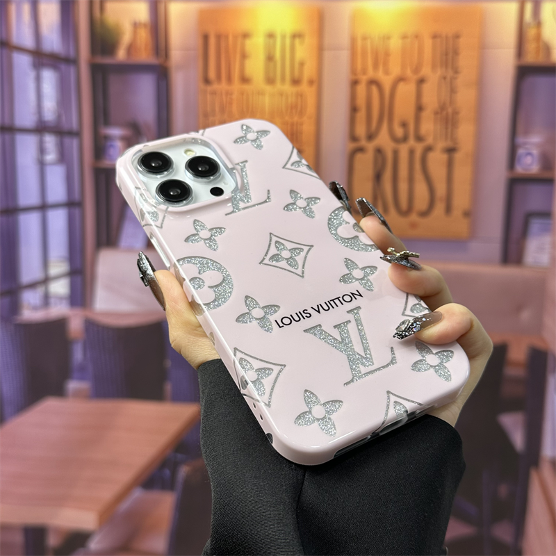 Shine Feather Yarn Embossed iPhone Case