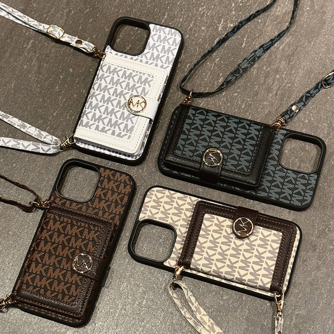 Fashion Leather Card Holder Crossbody Case