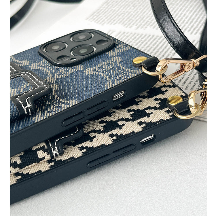 Luxury Arc de Triomphe Golden Logo Crossbody Case