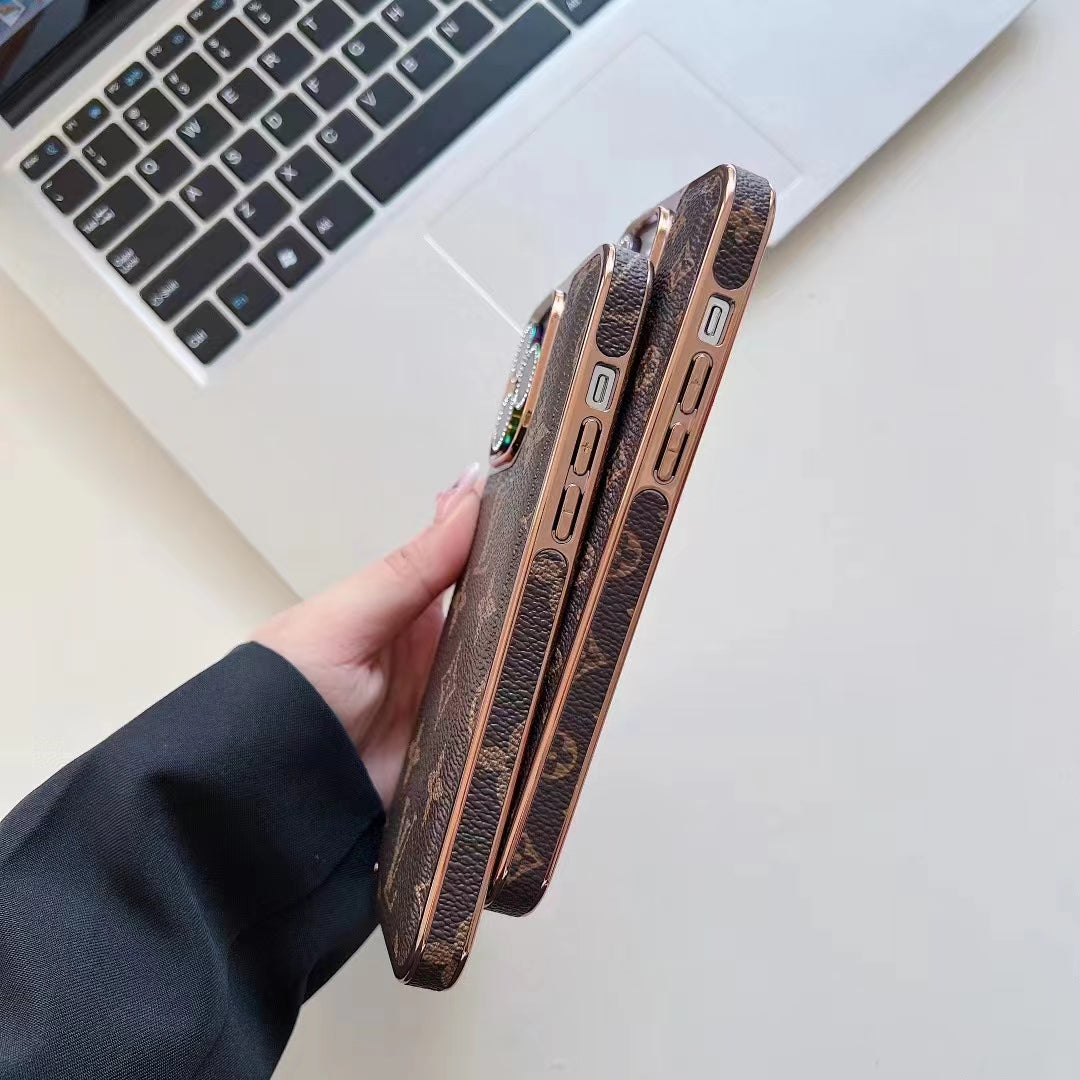 Luxury Electroplated Soft Leather Case
