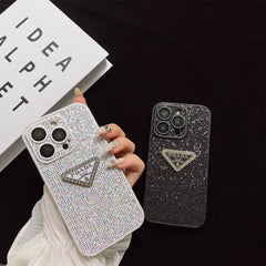 Sparkling Crystal Triangle Logo Case