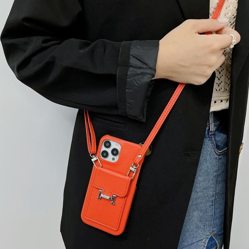 High-end Leather Crossbody Card Case