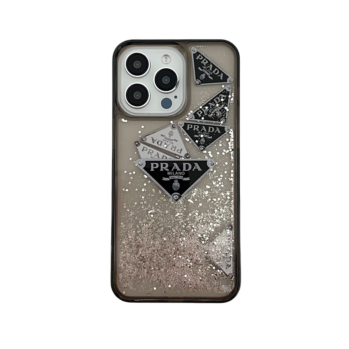 Glitter Triangle Logo Quicksand Case