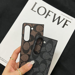 Retro Pattern Leather Fold Case