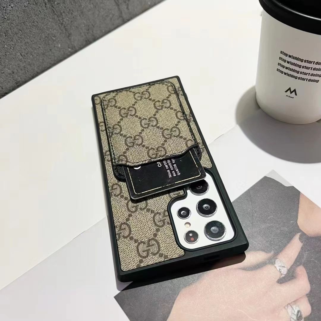 Classic Leather Card Holder Samsung Galaxy Case
