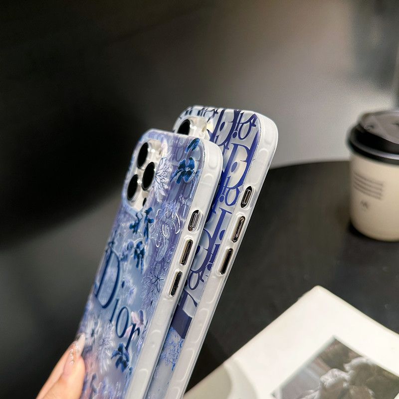 Blue Embossed Matte Case