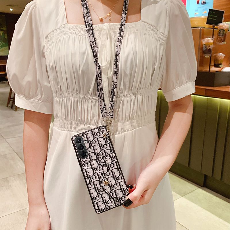 Fashion Embossed Crossbody Samsung Case