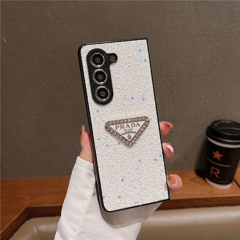 Glitter Triangle Logo Fold Case
